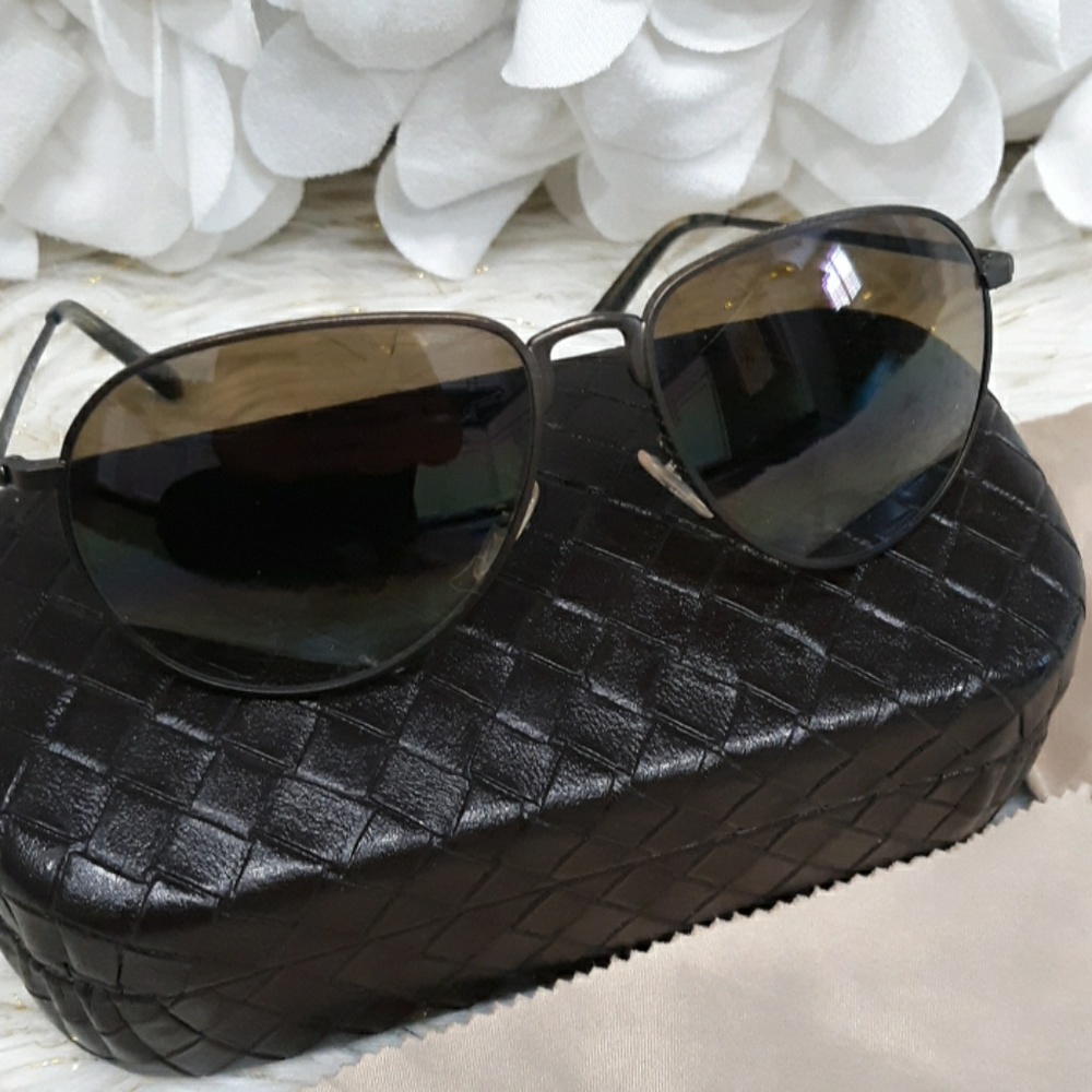 Bottega Veneta Dark Gradient Aviator Sunglasses